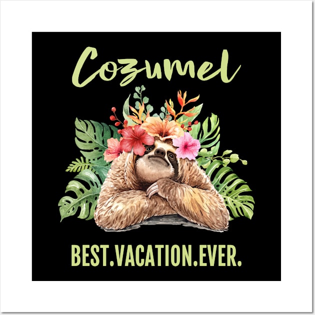 Cozumel Best Vacation Ever Souvenir Gift Wall Art by grendelfly73